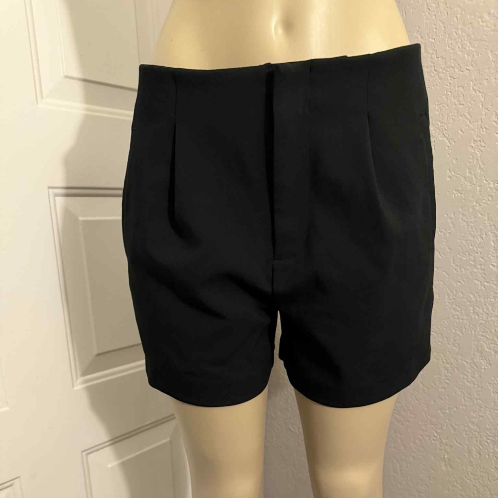 a new day Women's Elegant Black High Waist Shorts